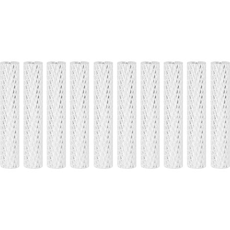 Lot de 10 entretoises rondes en aluminium M3x28 mm argentées pour quadricoptère, tiges de fixation colonne entretoise. (1/5)