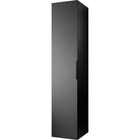 BERNSTEIN - Mobiletto da bagno sospeso 35x35x165cm (LxPxA) Nero opaco, maniglia nera opaca, cerniere sinistra/destra - TIM	Nero opaco, Nero opaco