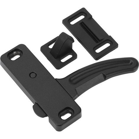 Serrure universelle en métal noir pour porte moustiquaire de caravane, remorques et camping-cars (1/2)