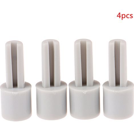 Rallonge pour potentiomètre de mixeur, tige en plastique gris, 25 mm x 10 mm, trou de demi-axe en D de 6 mm, lot de 4 (1/5)