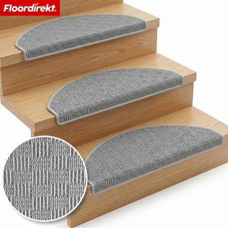 Stufenmatte Monaco Halbrund Grau 1 Stufenmatte