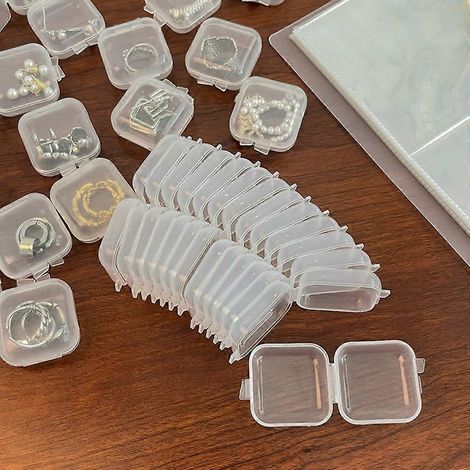 Lot de 10 porte-pilules portables, organisateur de rangement pour médicaments et bijoux (1/4)