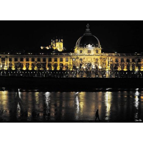 Tableau sur toile Fourvière 45x65 cm - Impression sur Toile Murale Décorative - Image imprimée en HD sur Toile - Toile sur Châssis en Bois FSC - Fabriqué en France (1/5)