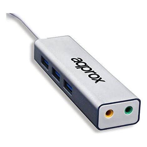 Sound Adapter 5.1 + Usb Hub 3 Ports 3.0 Approx Appusb51hub (1/4)