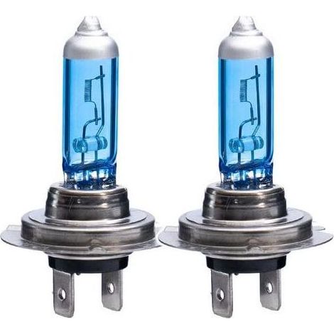 Ampoules de phares H1 H3 H4 H7 9005 9007 55W 100W 5000K 12V Blanc ultra-lumineux, remplacement pour phares de voiture et feux antibrouillard (H7 100W) (1/5)