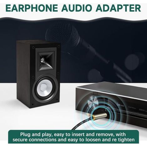 2 Pièces Adaptateur Audio 3.5Mm Mâle Vers 2.5 Mm Femelle, Adaptateur De Prise Casque, Jack 2.5 Vers 3.5, Compatible Avec Les Écout (1/5)