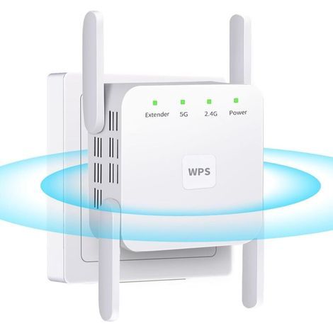1200Mbps WiFi Range Extender – Range up to 7000 feet – Dual Band 2.4 & 5GHz – Connects up to 20 devices – Ethernet Port – 6000sq (1/5)
