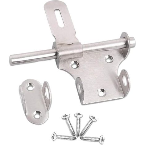 Les portes, Verrou À Coulisse 15 Cm, En inox (1/5)