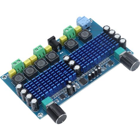 Carte d'amplificateur de puissance numérique, module d'amplificateur audio pour subwoofer 2.1 à deux canaux, DC12-24V XHA312 (1/5)