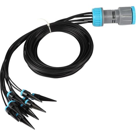 Lntyq Kit d'Irrigation Goutte à Goutte Automatique Micro Kit d'Irrigation pour 10 Plantes en Pot d'Intérieur Arroseur de Dérivation l'Arrosage des Plantes (1/5)
