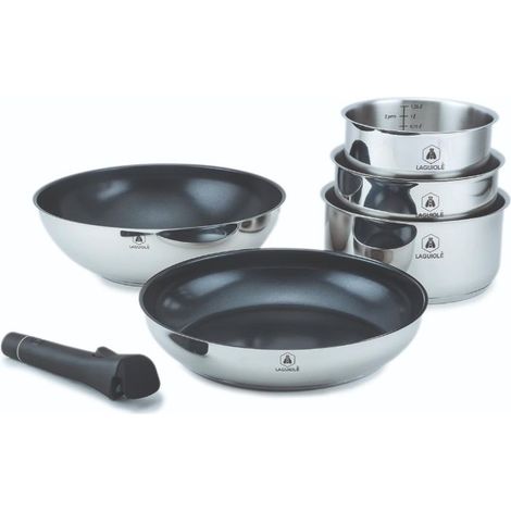 Set 6 pièces amovible 'réactif' inox Laguiole LA-9120815