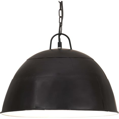 Lampe suspendue industrielle vintage 25 W Noir Rond 41 cm E27 (1/5)