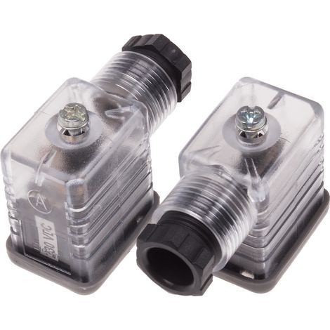 Connecteur pour électrovanne, Femelle, 2P+E, Montage sur câble 10A, 250 V c.c., PG9 ( Prix pour Paquet de 5 )