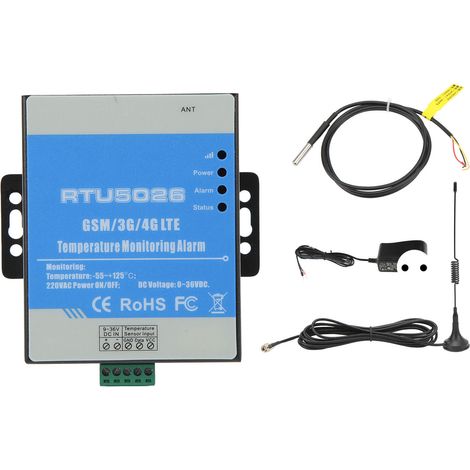 Alerte température métal pour station solaire, observatoire météo, bibliothèque AC100‑240V 4GL‑E prise UE (1/5)