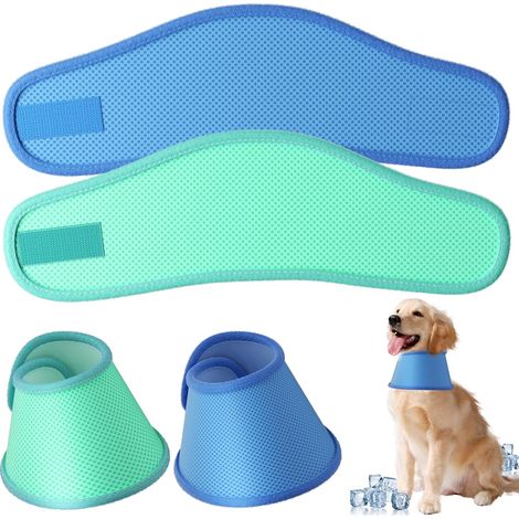 UNINGYI Lot de 2 colliers de refroidissement pour chiens, bandana rafraîchissant, pour l'été, dissipation de la chaleur pour chien, bandana pour chien, respirants, pour animaux de compagnie pour se