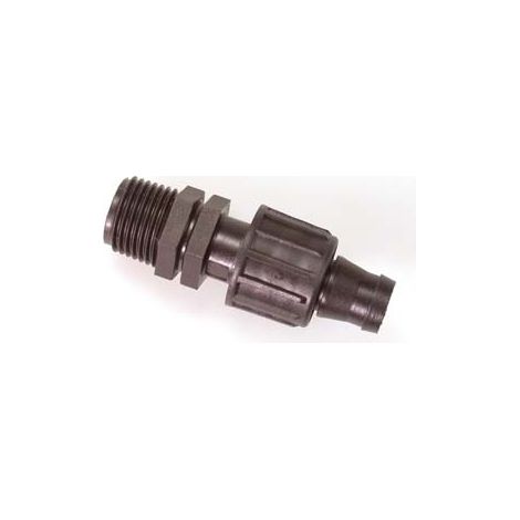 DEVIAZIONE PER TAPE CON FILETTO MASCHIO IN POLIPROPILENE- - ø mm.16xM 3/4 - 100 pezzi