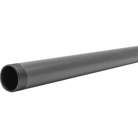 SANS MARQUE Barre de penderie ronde, MyTube, diam.25 mm  L100mm, noir mat