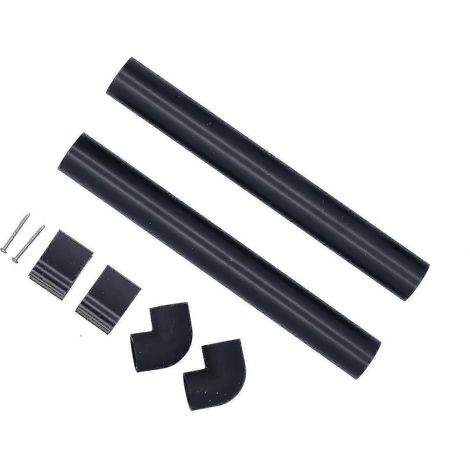 Kit de raccordement pour gouttière de serre 32 mm : Fabriqué en plastique durable, il est facile à installer. Il comprend deux tuyaux d’arrosage et quatre raccords pour rallonger les gouttières de ser (1/5)