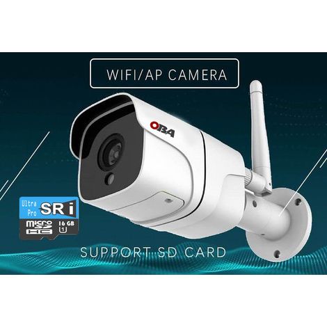 Telecamera wifi IP camera OBA MP01-PL wireless con infrarossi risoluzione HD 2.0 Mp,onvif, P2P, scheda SD e funzione IR CUT (1/3)