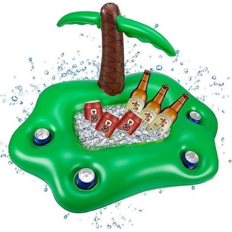 Aufblasbarer Poolbecherhalter, 4 Löcher, aufblasbares Poolzubehör, ideal für eine Strandparty (1/5)