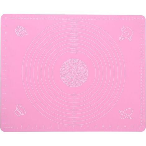 HEEPDD Backmatte, rutschfeste Silikon-Backmatte, Antihaft-Backmatte, Knetmatte, Teigunterlage mit Skala, Küchenbackzubehör (1/5)