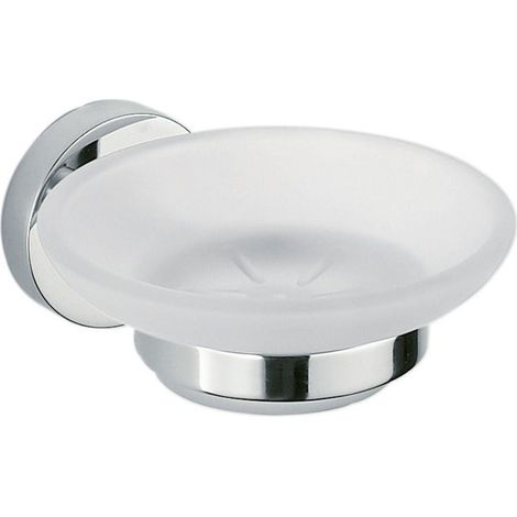 Inda - Forum Wand-Seifenschale Chrom glänzend/satiniertes Glas