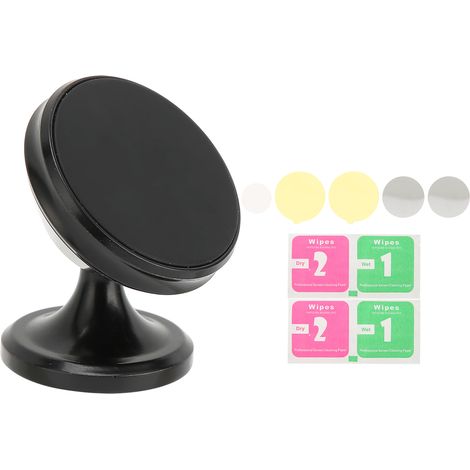 Support Téléphone Aimanté Voiture, Aimant Puissant Adhésif, Format Mini Compact, Durable Support Portable (1/5)