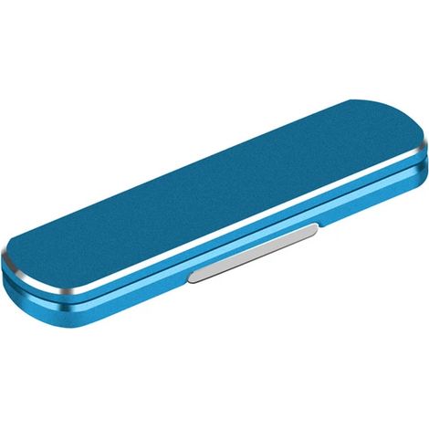 Support de téléphone magnétique Support de téléphone pliable en aluminium Mini support invisible Support en métal de haute qualité Support rotatif à 360 ° Bleu ciel (1/4)