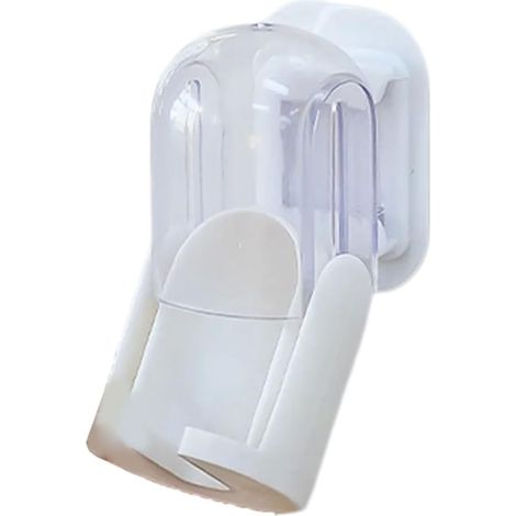 Silicone Toilet Brush with Base Bathroom Wall Brush Space