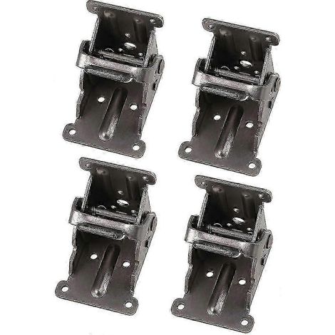 Pieds de table/lit télescopiques verrouillables, vis de fixation du support pliable en acier (1/4)