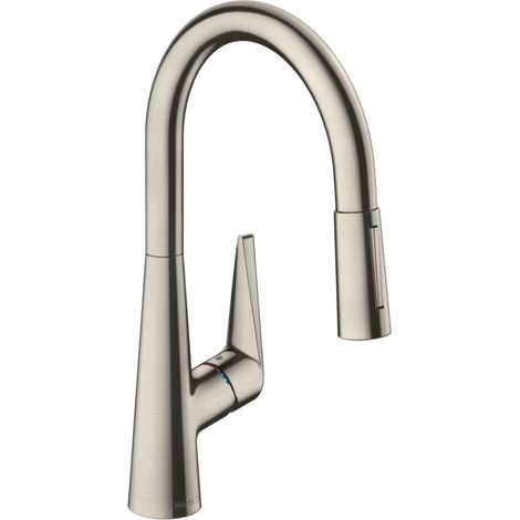 hansgrohe Talis S M51 Einhebel-Küchenmischer 200, Ausziehbrause, (1/4)