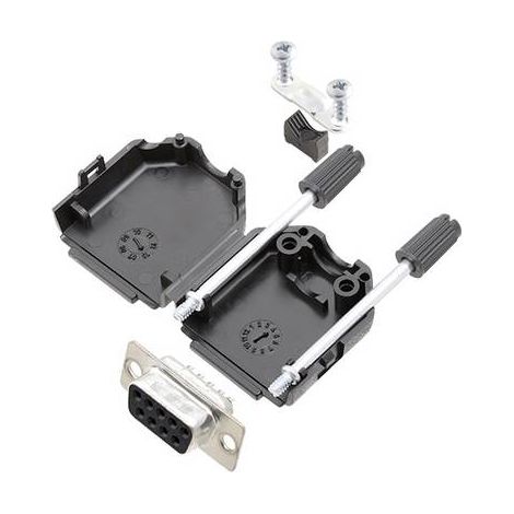 TRU COMPONENTS TCDPPK09BKDBSK 7709164K Kit embase SUB-D femelle 180 ° Nombre de pôles: 9 fût à souder 1 pc(s) R541161 (1/2)