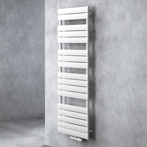 Doporro – Sèche-serviette eau chaude vertical 160x50cm – Acier inoxydable – Puissance 790W – Connexion centrale – Montage mural (1/5)