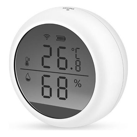 Hygromètre thermomètre d'intérieur WiFi, télécommande via APP USB/AAA HD écran LCD, connecté à Alexa/Google Assistant et Tuya (1/5)