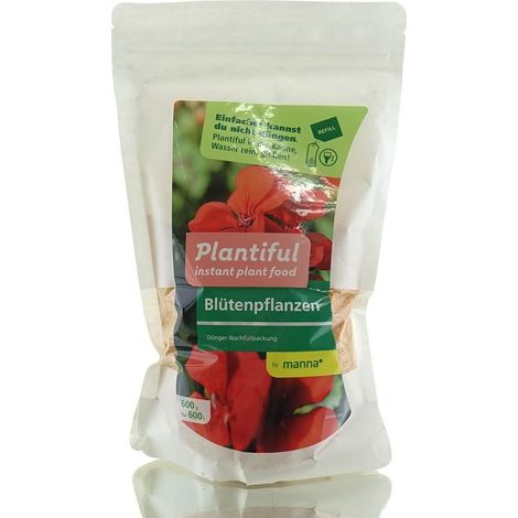Manna Plantiful Blüten- & Balkonpflanzendünger Nachfüllpackung - 600 g (1/2)