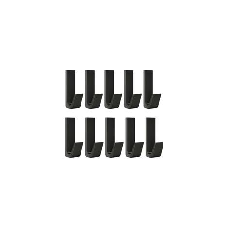 10 selbstklebende Aluminium-Wandhaken, Handtuchhalter für Bad, Geschirrtuchhaken für Küche, selbstklebende Kleiderhaken, Wandmontage ohne Bohren (1/4)