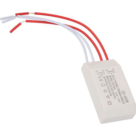 Transformateur électronique 220V vers 12V AC convertisseur de tension 20-60W alimentation intelligente pour lampe halogène G4 12V (1/5)