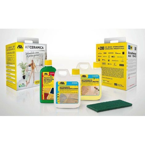 Fila kit ceramica deterdek pro cleaner pro fugaproof + 3 spugne gres (1/3)