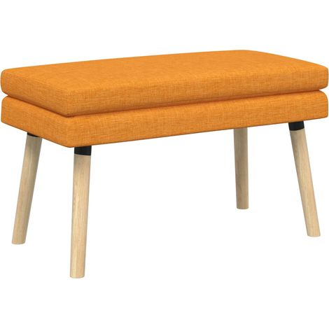Banc à double couche Jaune foncé 80 x 40 x 47 cm Tissu vidaXL (1/5)