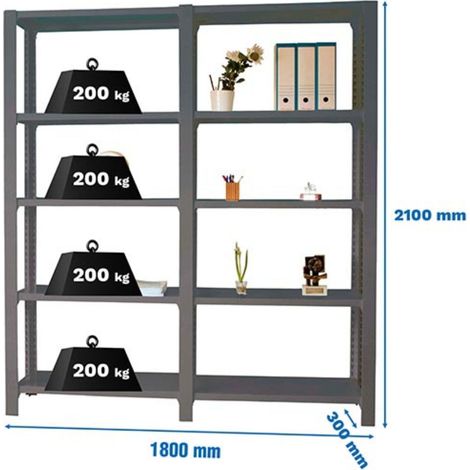 Werkbank Simon Officlick 5 robust 180x30x210 cm