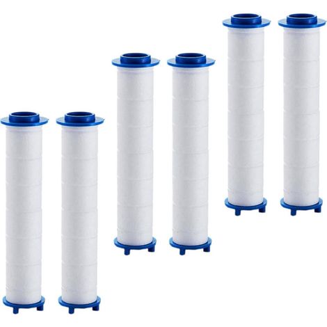 Lot de 6 Filtres Coton PP Haute Pression pour Pommeau, Filtres de Rechange Élasticité pour Eau Propre à Domicile (1/5)