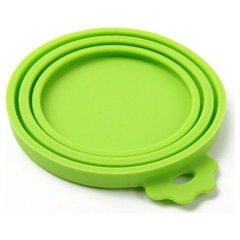 Pair Couvercles universels en silicone pour boîtes de nourriture, vert, 5 pièces. (1/5)