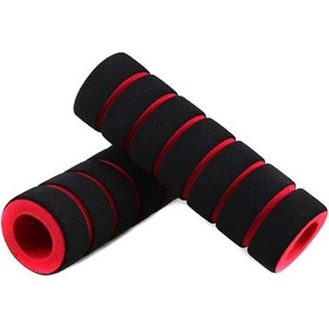 1 par de puños de silicona para bicicleta, para exteriores, bicicleta de montaña, manillar, antideslizantes, con soporte resistente. (1/5)