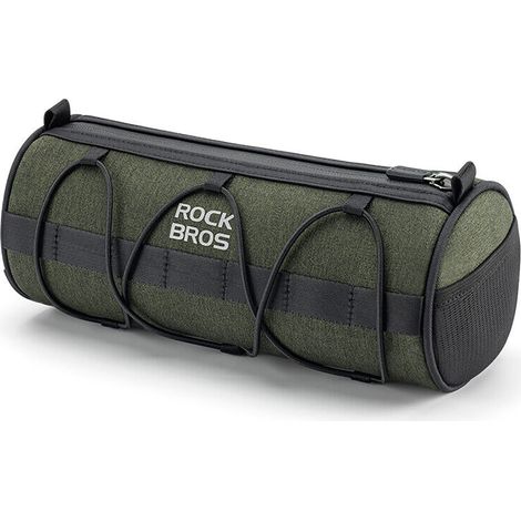 Borsa da bicicletta da montare sul manubrio, sul telaio, sotto la sella, 2 l - verde (1/4)