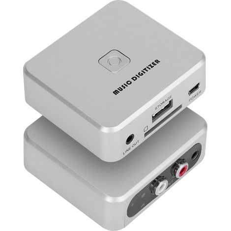 Numériseur audio RCA canaux gauche et droit 128 kbps pour clé USB/carte SD MP3 (1/5)