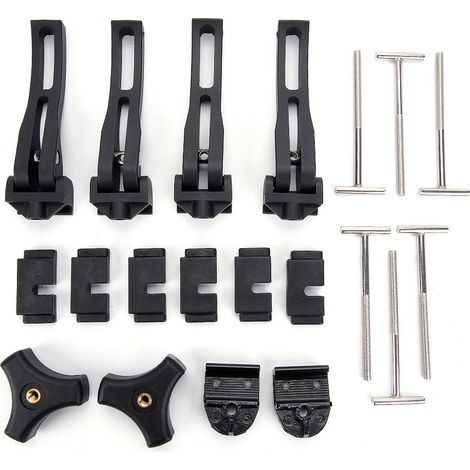 Foreign Trade Cargo Box Cover Fixing Clip, Three-Fold Cargo Box Cover, T-bolt Fastener Accessories - 4-Pack (1/3)