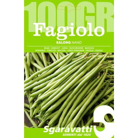 Semi per Fagioli Fagiolo Nano Balong Sgaravatti 5 Pezzi 100 gr