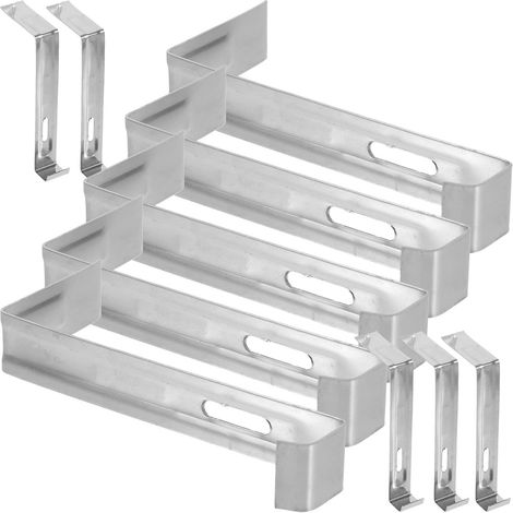 Crochets pour Tuile en Acier Inoxydable Argenté Fixations Robustes Lot de 20 pour Tuiles de Toit, pour Applications Commerciales et Résidentielles (1/5)