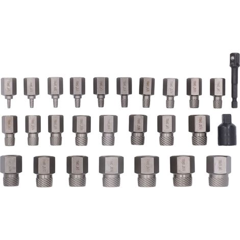 Set mit 27 Sechskantschraubenausdrehern, Werkzeugset zum Entfernen abgebrochener Schrauben, für Wartungs- und Reparaturarbeiten (1/5)