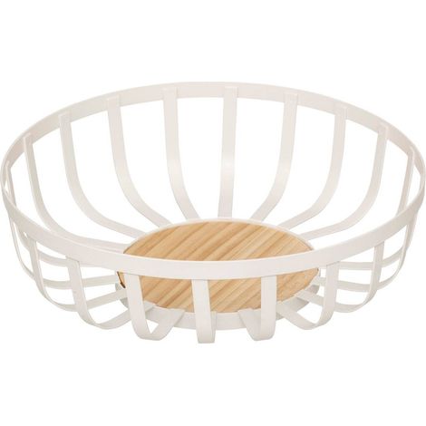 Cesto di frutta balm l28cm bianco - 5five